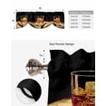 thumbnail image 4 of Tie Up Valance Curtain for Kitchen,Cigarettes Whiskies Alcoholic Cognac Rod Pocket Short Curtains Adjustable Tie-Up Shade Valances,Farm Wood Grain Window Treatment for Bathroom Living Room Bedroom, 4 of 8