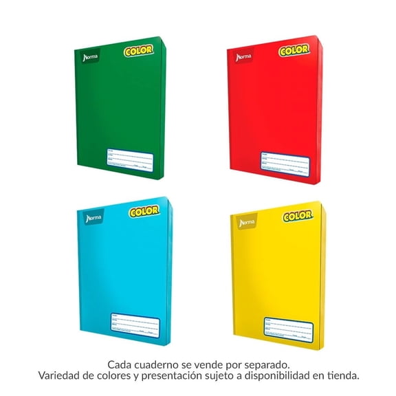 Cuaderno collage Norma Color cosido raya 100 hojas varios colores 1 pieza