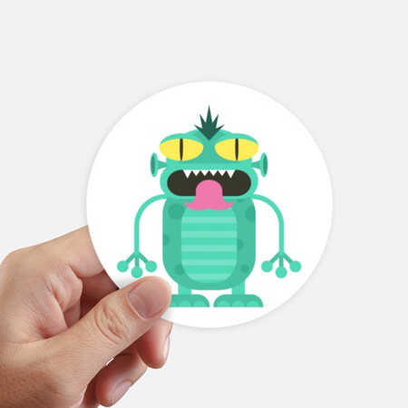 Universe And Alien Alien Creature Sticker Round Wall Suitcase Laptop Label Bumper