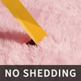 thumbnail image 4 of Solid Color Fluffy Rugs, Non-slip Soft Shaggy Floor Carpet Mats & Rugs for Room Decor, Washable Non-slip Modern Area Rug, Modern-style Decorative Carpets for Home Livingroom Bedroom, Pink, 4 of 9