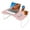 Pink, variant on Foldable Laptop Desk Portable Tray Table Lap Desk Bed Stand Standing Table with Cup Holder and Slot for Reading Writing Eating