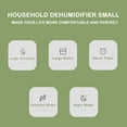 thumbnail image 3 of Mini Dehumidifier Small Electric Dehumidifier Compact Quiet Tabletop Dehumidifier Portable Durable Moisture Absorber Air Dryer Moisture Proof Absorber 1200ml for Home Bedroom, 3 of 9