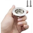 thumbnail image 3 of Recessed Sliding Door Handle 304 Stainless Steel Round Handles with Invisible Grooves for Sliding Door Cabinet Pull Out Drawer 4PCS with 8 Screws, 3 of 5