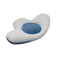 thumbnail image 1 of Cojín Lumbar Belug Almohada Lumbar Blanco con Azul, 1 of 4
