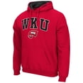 thumbnail image 2 of Men's Colosseum Red Western Kentucky Hilltoppers Arch & Logo 3.0 Pullover Hoodie, 2 of 3