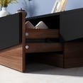 thumbnail image 4 of MONSLIPA Media Console TV Stand - Stylish, with 2 Drawers, Modern Living Room Decor, Black, 4 of 6