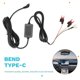 thumbnail image 5 of Kit Cableado para Cámara Tablero, Cable Reductor Tablero USB Tipo C, Alimentación Cargador Automóvil 12 V-24 V A CC 5 3, 5 of 5