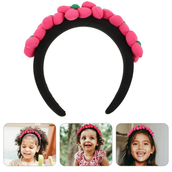 IFANLANDOR Flower Headband Girls Children Teens Wide Headpiece Garland Headband 1Pack 7.3X7.1X2.2In