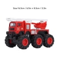 thumbnail image 6 of 1:16 Scale Diecast Fire Truck Vehicles Realistic Alloy Big 6 Wheel Drive Fire Engine Model, 6 of 8
