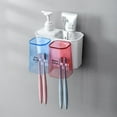 thumbnail image 1 of Cqxid Rack Under $10 Wall Mounted Convenience Toothbrush Holder Toothpaste Stand With Super Sticky Pads For Bathroom New, 1 of 4
