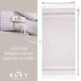 thumbnail image 3 of Toallas de mano Ruvy Home Basics de algodón turco, juego de 2 unidades, color beige, 3 of 7