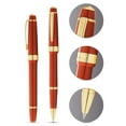thumbnail image 2 of Cross Bailey Light Polished Amber Resin and Gold Tone Rollerball Pen, 2 of 4