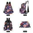 thumbnail image 4 of FORMRS Mini Backpack Purse for Women Quilted Travel Daypack Casual Shoulder Bag, Beautiful Floral Pattern, 4 of 7