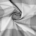 thumbnail image 4 of Lumberjack Check Gray/White Pole Top Drapery Panel - Pair 50"x144", 4 of 4