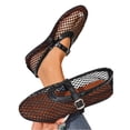 thumbnail image 5 of KEVCHE Womens Hollow Out Mesh Mary Jane Shoes, Soft Soled Breathable Flat Casual Footwear, Lightweight Summer Fashion Daily Shoes, Elegant Comfortable Shoes, 5 of 5