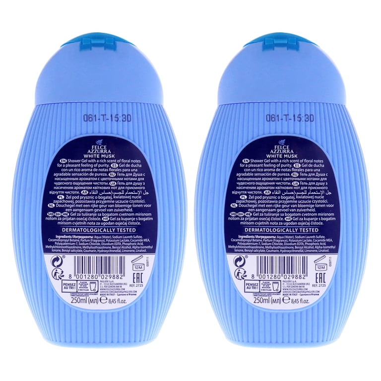 Felce Azzurra White Musk - Pack of 2 , 8.4 oz Shower Gel - Walmart.com