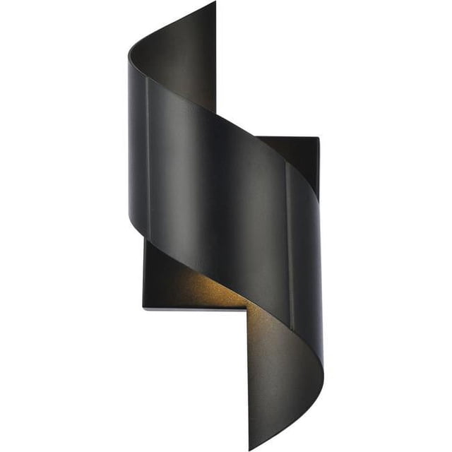 Living District Raine Applique Murale Moderne Intégrée à DEL Noire 4,88 Po
