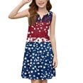 thumbnail image 5 of CCRFTGI 4th of July Dresses for Children Girls Size 8 Funny American Flag Stars Mini Dress V-Neck Independence Day Sleeveless Girls Dresses 2026 Summer Trendy Dresses Royal Blue 7-8 Years, 5 of 5