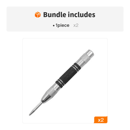 

1pc Automatic Center Punch General Automatic Center Punch Adjustable Spring Loaded Metal Drill Tool Center Hole Punch Super Strong Alloy Tungsten Steel Tip Automatic Center Loaded Marker Wood Press W