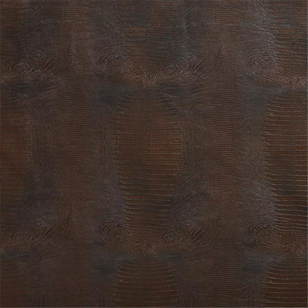 Designer Fabrics G014 54 in. Wide Brown, Textured Alligator Faux Leather Vinyl Fabric