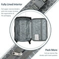 thumbnail image 6 of PAPROOS 3 Piece Luggage Sets, 20in 24in Hardside Luggage with Cosmetic Case, Lightweight Expandable Suitcase with Spinner Wheels and TSA Lock, Carry on Vintage Suitcase, Black, 6 of 7
