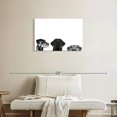 thumbnail image 2 of Elephant Stock Adorable Puppies Wall Art - Horizontal Canvas Wall Art - Living Room Wall Decor - Animal Canvas - White And Black Decor - 30" x 20", 2 of 4