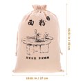 thumbnail image 4 of Drawstring Flour Bag Large Capacity Flour Pouch Wear-resistant Flour Bag Bread Storage Bag, 4 of 7