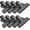 Black, variant on 8 Pack Chip Clips Food Bag Clips Heavy Duty Food Bag Clamp, 3 Inch Wide Stainless Steel Chip Metal Hinge File Clamps
