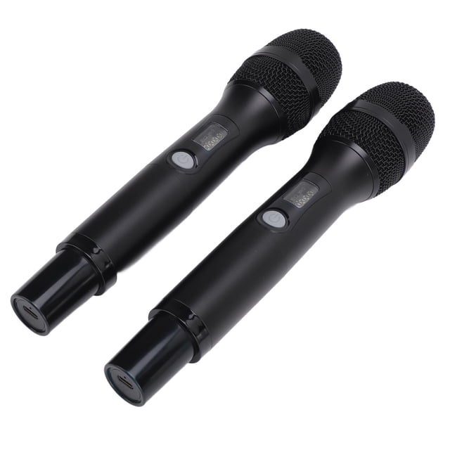 Micrófono Inalámbrico, Mezcla Profesional Micrófono Inalámbrico de Mano Tecnología DSP UHF Anti Aullido Dinámico Con Receptor Recargable Para Cantar