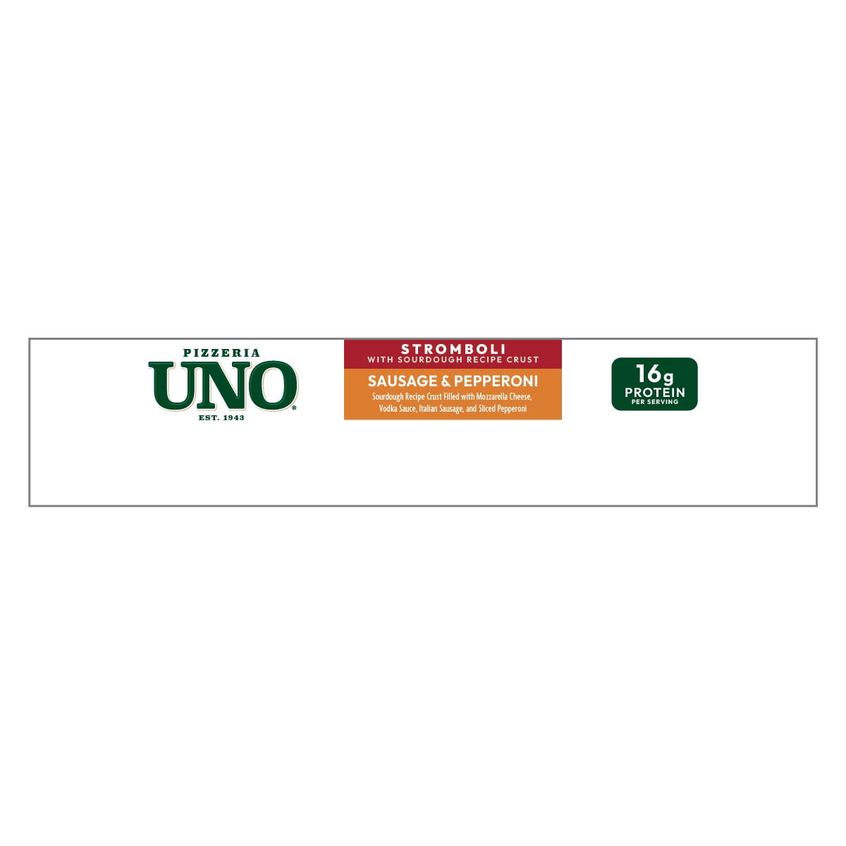 Pizzeria Uno Sausage and Pepperoni Sourdough Recipe Stromboli 5 oz, 2 Pack