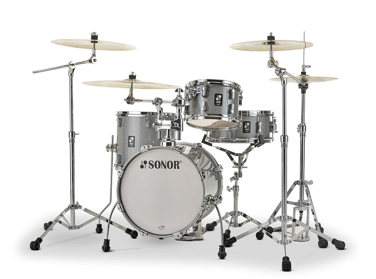 Sonor AQ2 Safari 4-Piece Maple Shell Pack w/ 16" Bass Drum - Titanium Quartz