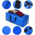 thumbnail image 5 of Heavy Duty Extra Large Storage Bags, Blue Moving Bags Totes with Zippers for Clothing Blanket Storage, Dorm College Moving Supplies Boxes, Clothes Storage Bins Compatible with Ikea Frakta Cart, 4 Pack, 5 of 5