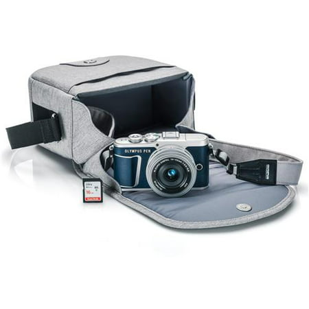Olympus PEN E-PL9 16.1MP Mirrorless Camera with M.Zuiko Digital 14-42mm F3.5-5.6 EZ Lens, Denim