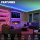 thumbnail image 2 of Tira de luces LED Honeywell de 5 m que cambian de color RGB con control remoto, 2 of 8