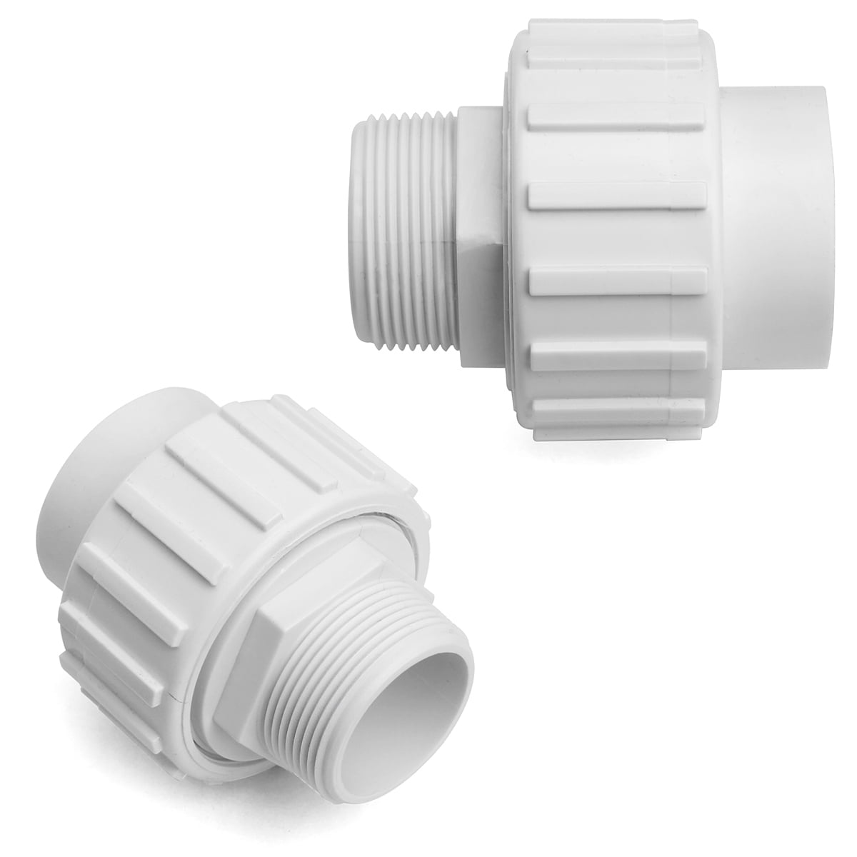 XtremepowerUS 2-Pieces 1.5' Universal Socket Union Joint Fitting (1.5' NPT x 1.5' Slip) Quick-Connector Replacement Pool Pump Filter