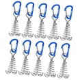 thumbnail image 2 of 10 clavijas de anclaje para cubierta de espina de pescado con mosquetones, estacas de aluminio para tienda de campaña, tensores de cuerda para tienda , azul DYNWAVEMX Anclajes de tienda de espina de pescado, 2 of 8