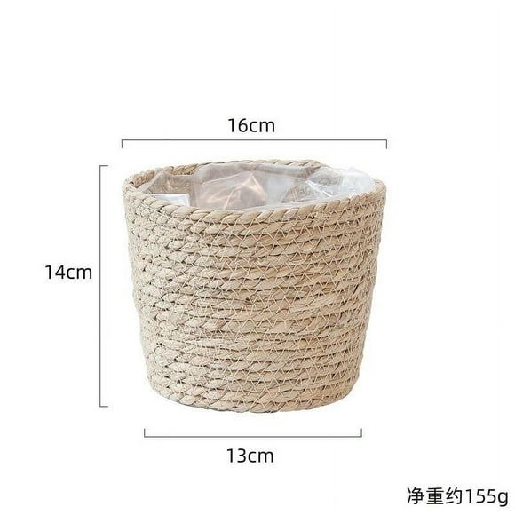 Mosiee Stylish Grass Flower Basket For Indoor Plants – Waterproof & Decorative Pot