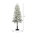 thumbnail image 2 of Vickerman 4' x 24" Flocked Alpine Artificial Christmas Tree, Unlit, 2 of 4