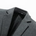 thumbnail image 4 of LIUJUNSHOP Men's Fashion Trench Coat Mens Winter Casual Suit Pocket Wool Blend Coat Windbreaker Jacket Outerwear, 4 of 8
