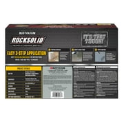 Gray, RockSolid High Gloss Polycuramine 2.5 Car Garage Floor Coating Kit-293513, 180 oz