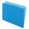 Pendaflex Colored File Folders Straight Cut Top Tab Letter Blue/Light Blue 100/Box 152BLU
