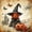 Halloween 04, variant on Erosebridal Spooky Witch Pumpkin Zipper Full Size Comforter Sets with Fitted Sheet and 2 Pillowcases, Boho Castle Butterfly Zipper Bedding Set for Boys Girls, Orange Beige Black, Halloween Reversible
