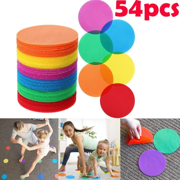 54pcs Spot Markers Floor Spots Circles Sitting Dots for Classroom