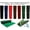 Green, variant on Trade Show Booth Display Flooring Carpet Rugs (Set of 4) and 1 Roll Double Sided Carpet Tape. Light Weight and Flexible Material for Easy Transport.