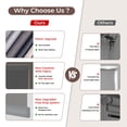 thumbnail image 4 of Allesin zen Blackout Roller Shades for Windows (Gray,34"W x 72"H), 4 of 9