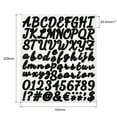 thumbnail image 2 of Self Adhesive Vinyl Letter Alphabet Number Stickers,Black 1" 76 Count/Sheet,6 Pack, 2 of 5