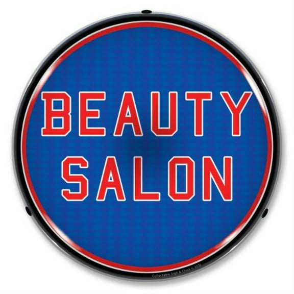 Collectable Sign and Clock Beauty Salon LED Lighted Premium Sign