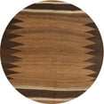 thumbnail image 1 of Ahgly Company Machine Washable Indoor Round Contemporary Red Brown Area Rugs, 5' Round, 1 of 7