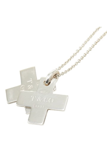 Tiffany Cross Necklaces in Sterling Silver & Gold