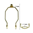 thumbnail image 3 of SLIP UNO Adapter Converts your 10" high Lampshade to fit on SLIP UNO Lamp Base (1 7/16" opening) - 7"h in Polished Brass, 3 of 6